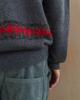 Kalagteo Kidmohair V-Neck Knit / Charcoal
