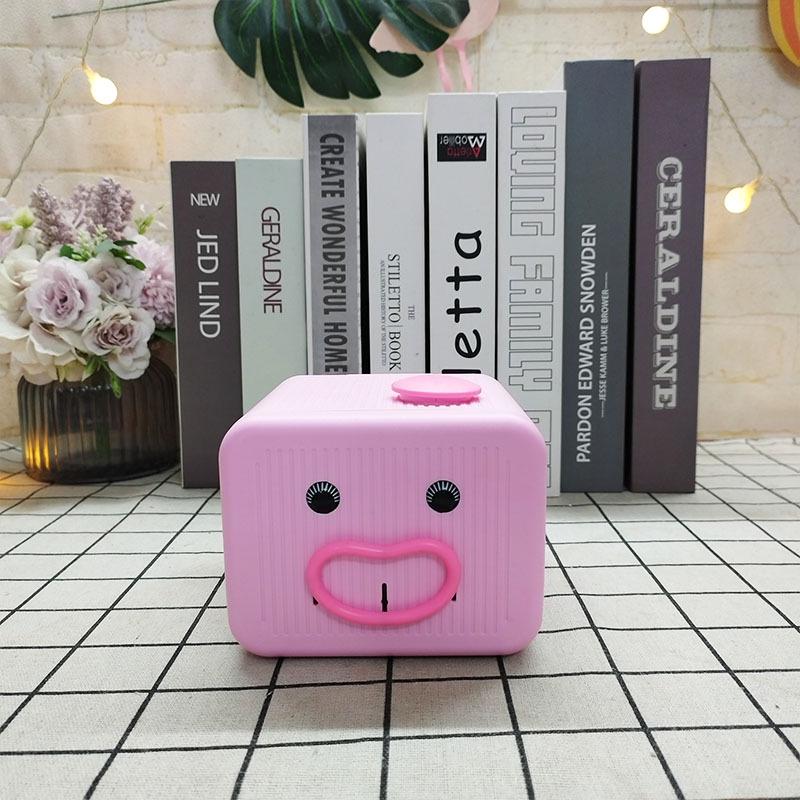 Creative Funny Face Money Box with Voice Learning & Blinking Features