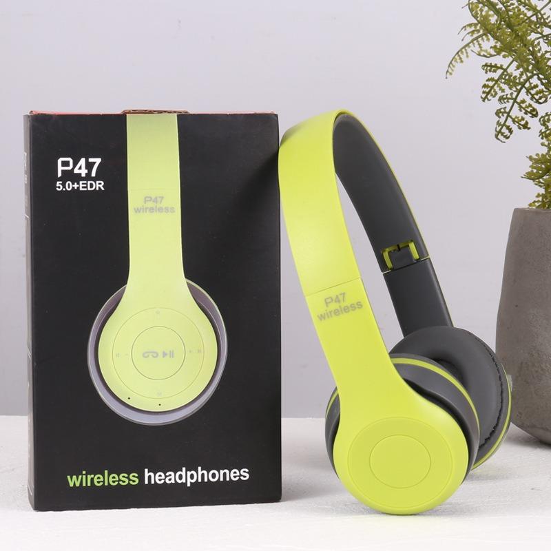 1SET Stereo P Series Sports Headset 5.0 Bluetooth Headset P47 Wireless Game Headset