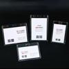 1PC Portable Transparent Hard Plastic Badge Work ID Card Holders Protector Case Cover Office School Supplies