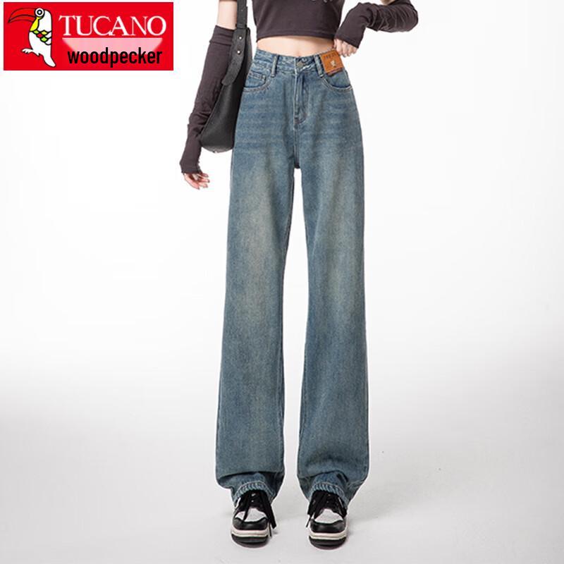 

TUCANO Women s High-Waist Wide-Leg Jeans M