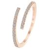 Super Flash Light Luxury Full Diamond Open Ring Female Tide Niche Design Cold Wind Index Finger Adjustable Ring