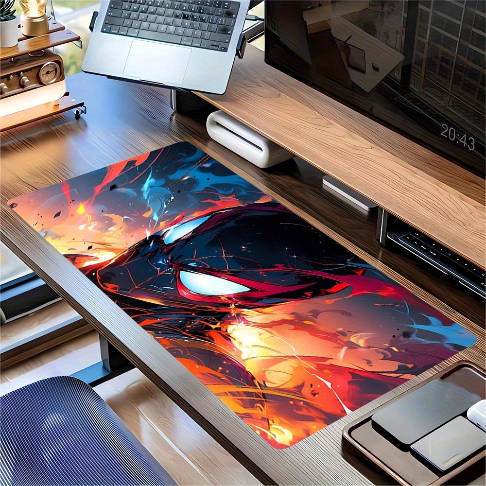 Large Multi-Size Non-Slip Rubber Base Spiderman, Heroic, Dynamic Mouse Pad, Stitched Edges Keyboard Desk Mat for School, Office, Home, Gift