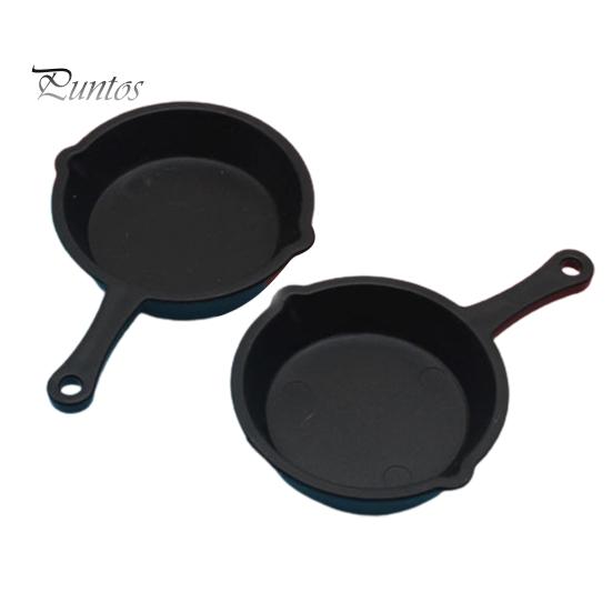 

2 шт., кастрюля для кукольного домика, гладкая поверхность, украшение, пластиковая мини-кастрюля для ролевых игр, модель для кукольного домика 2pcs