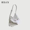 Korean Version Oil Leather Large-Capacity Tote Bag All-Match One-Shoulder Mess