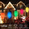 LED-Erdbeer-Lichterkette - Bunte C6C7C9 Dekorative Weihnachtsbeleuchtung mit Haken