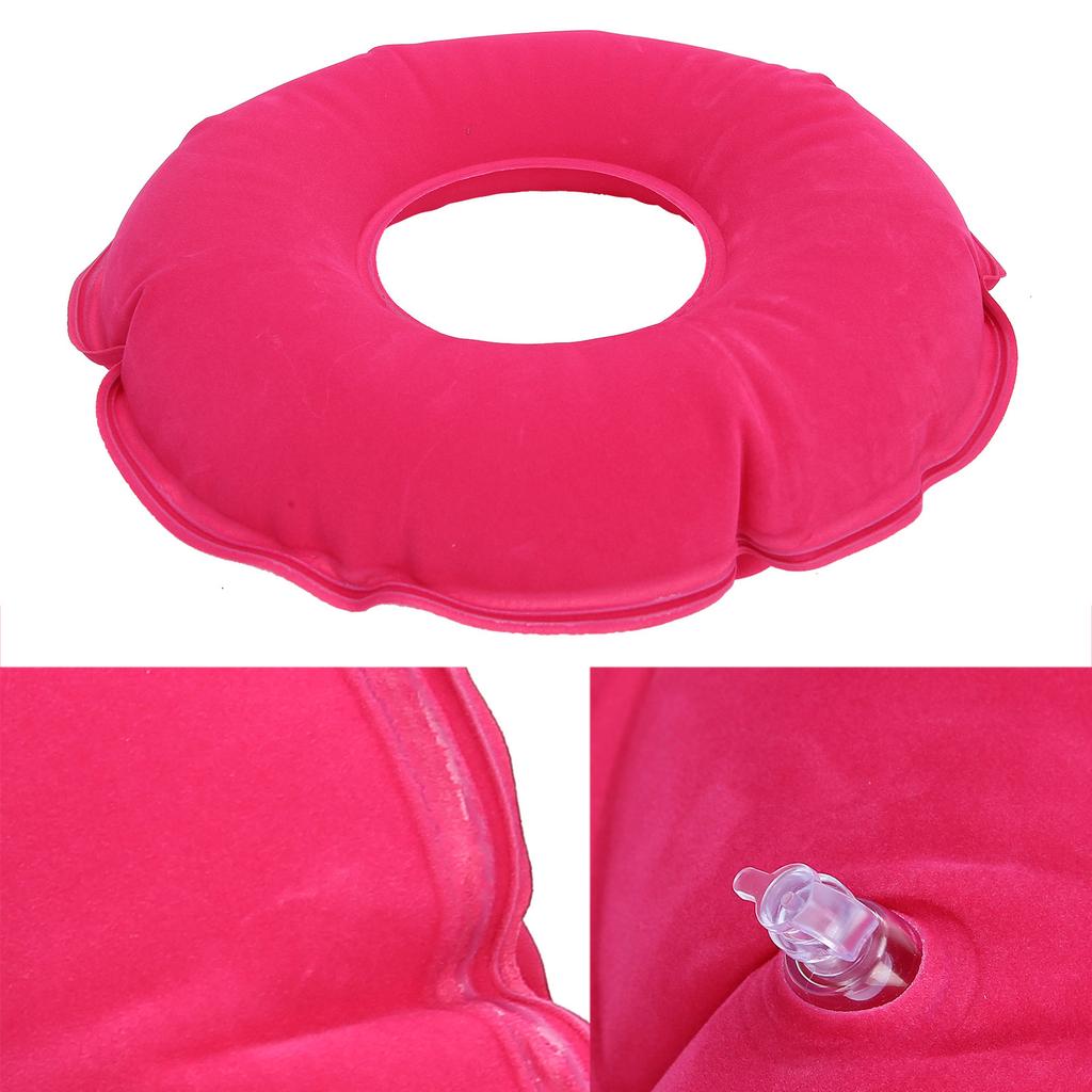 Inflatable AntiBedsore Cushion Round Shape Cushion for Elder Bedridden Patient with Pump(Royal Blue )