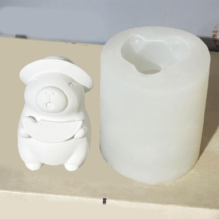 Capybara Shaped Candle Mold Reusable Silicone Mold for Home Decorations Practical Aromatherapys Mould Jewelry Supplies