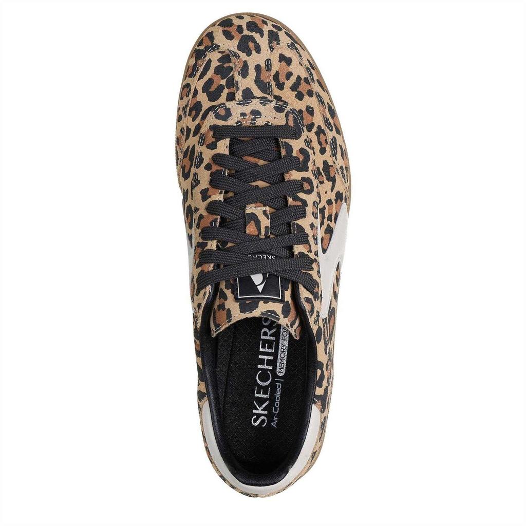 Skechers Womens/Ladies Hotshot Leopard Suede Trainers