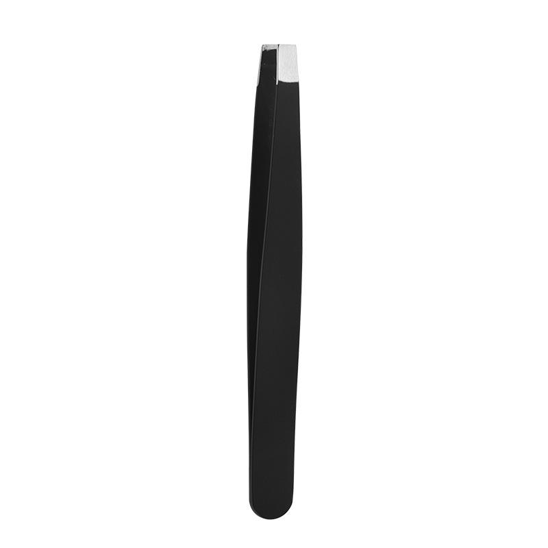Black Multi-Tip Tweezers for Eyebrow Shaping and Hair Removal
