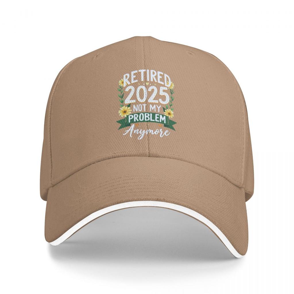 Baseball Caps Retired 2025 Not My Problem Anymore Funny Casquette Female Male Casual Spring Hats