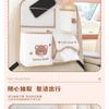 Cartoon Car Back Seat Organizer Fabric Multifunctional Large Capacity Cute Car Trash Bin Tissue Box