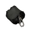 TikTok Style Portable Black Drawstring Makeup Bag for Easy Travel Storage