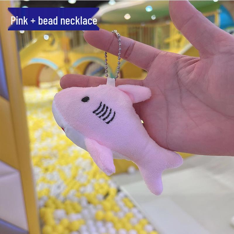 

Плюшевый брелок в виде большой белой акулы - Подвеска для рюкзака с океанским животным Height 11 cm