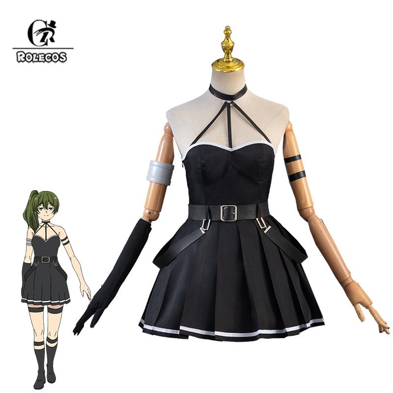 Anime Sousou No Frieren Ubel Cosplay Costume Frieren Beyond Journey's End Women Black Dress Halloween Suit