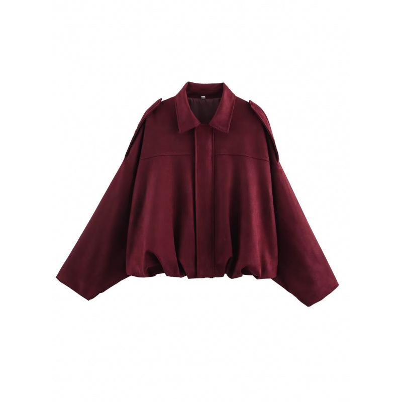 Giacca Corta da Aviatore da Donna Giacca Primavera/Autunno/Inverno Ampia Maniche Lunghe Cerniera Giacca Retro Giacca Nuova da Donna