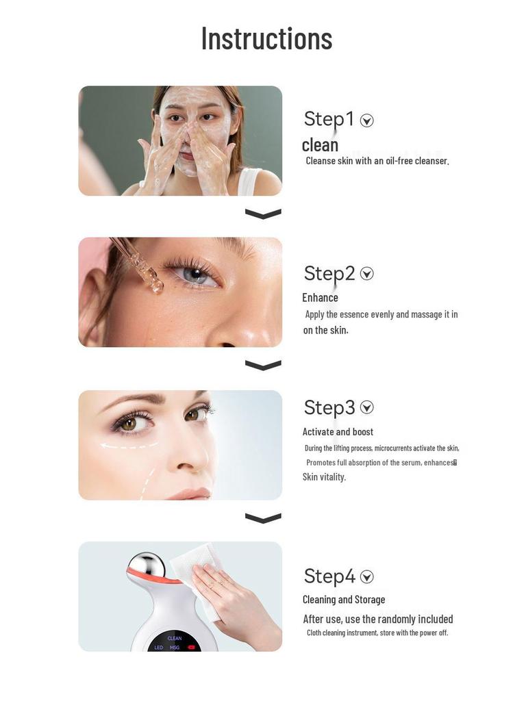 Cross-Border Neck & Facial Massager with Light Therapy