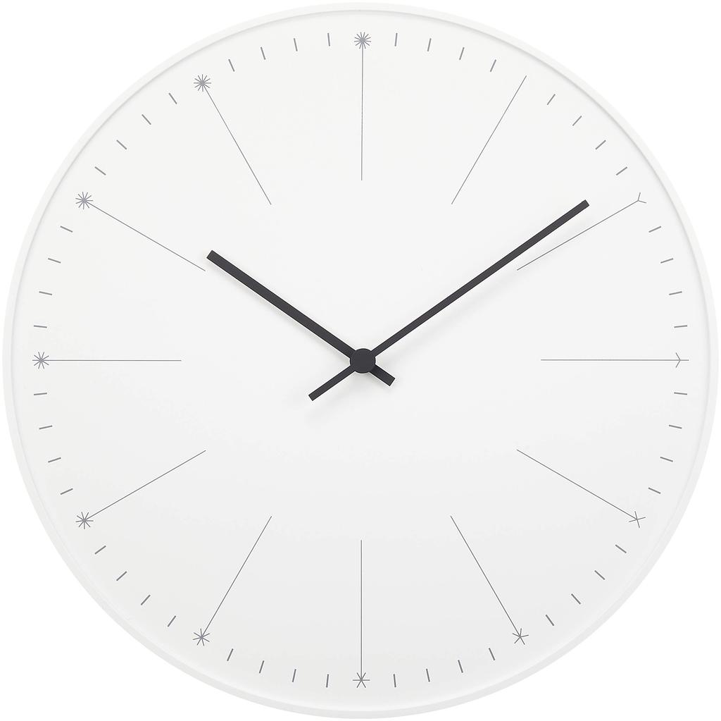 Lemnos Analog Wall Dandelion White Diameter 290mm x Thickness 40mm Clock, Design, (NL14-11 WH),