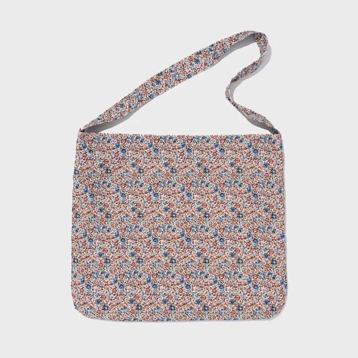 Corduroy Flower Eco Bag (Blue)