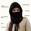 Passamontagna Invernale Maschera da Sci Antivento Termica Addensata Peluche Copri Viso Cappello con Cappuccio Anti-Freddo Sport all'Aperto Ciclismo Corsa Cappellino