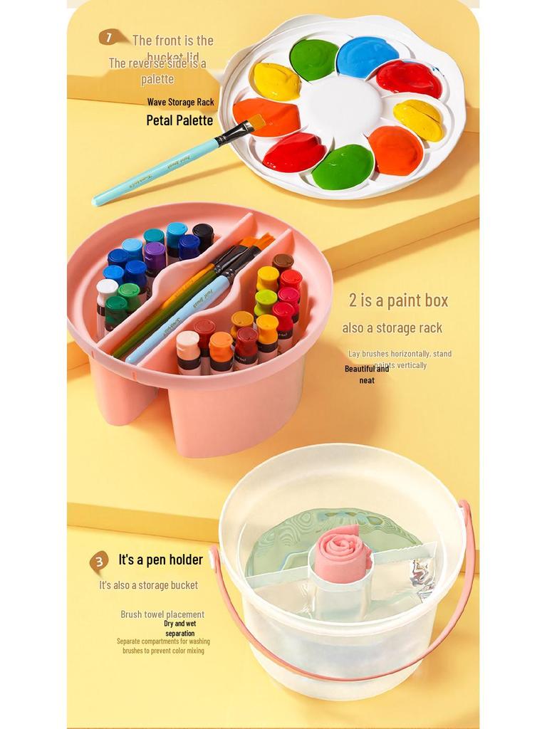 Milo Familien-Gouache-Farben-Set für Kinder - 24 waschbare Farben für Schüler