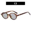 Rice nail oval small frame sunglasses new fashion retro sunglasses European and American trend street sunglasses women