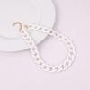Statement Matte Colorful Chunky Acrylic Chain Necklace For Women Boho Resin Wide Chain Collar Choker Necklaces Pendant Jewelry