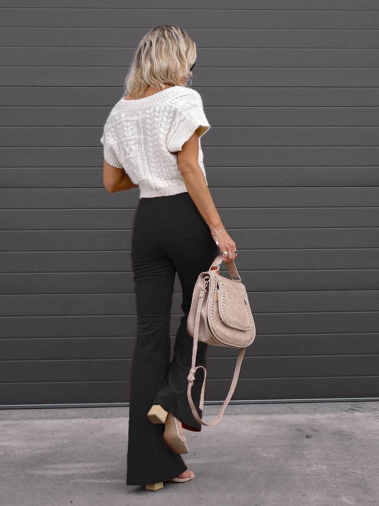 Winter New Solid Velvet Casual Fashion Personality Women's Pants Trendy Brand Casual