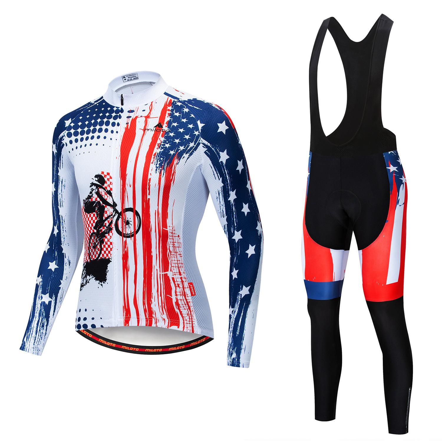 

2026 Autumn Breathable Cycling Suit Outdoor Cycling, Cycling Suit Long Suit 5XL