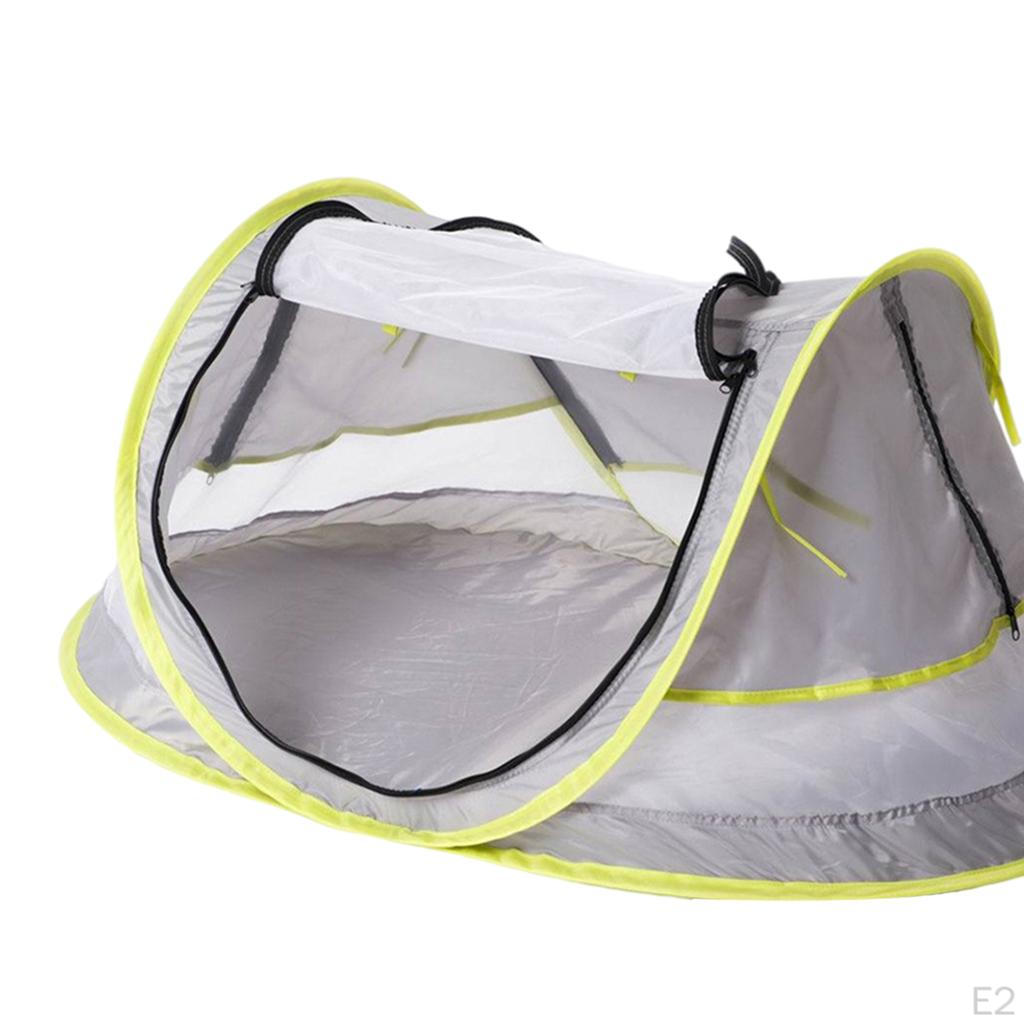 Folding UV Beach Tent Breathable Zippers Net Playhouse for Baby Outdoor Sun Shelters Translucent