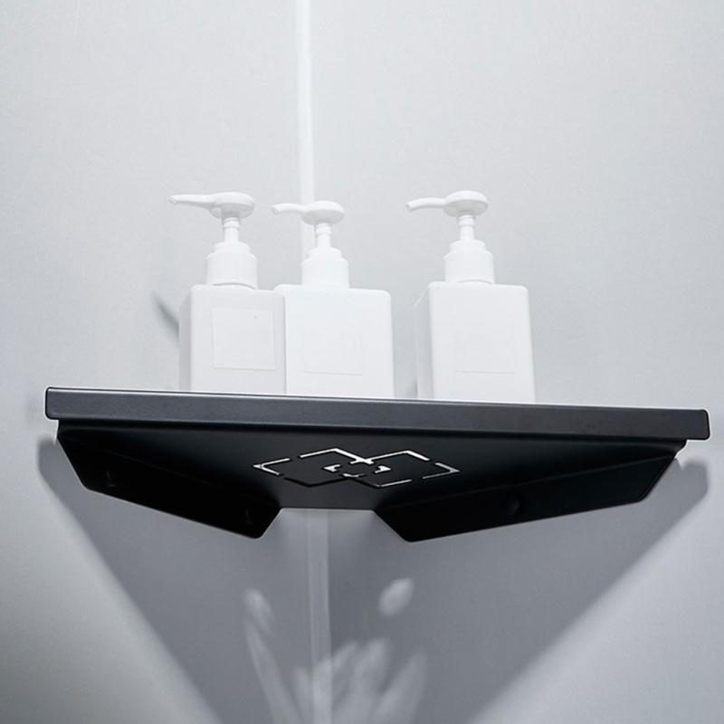 Shower Corner Shelf Bathroom Storage Tray Heavy Duty Shampoo Holder Wall Mounted Shelve Toilet Kitchen Accessories