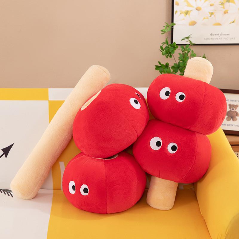 Plush Sugared Gourd Toy Hand Warmer Cartoon Stuffed Doll Kids Birthday Gift