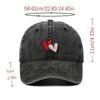 Versatile Vintage Peach Heart Embroidery Baseball Cap - Korean Style, Thin, Soft Brim, Spring/Summer, Unisex