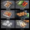 ZISIZ 304 Stainless Steel Rectangular Serving Tray with Lid
