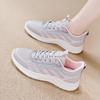 2026 Spring New Breathable Fly-woven Sneakers Women's Versatile Fly-woven Mesh Flat-bottomed Lightweight Running Shoes Female Students
