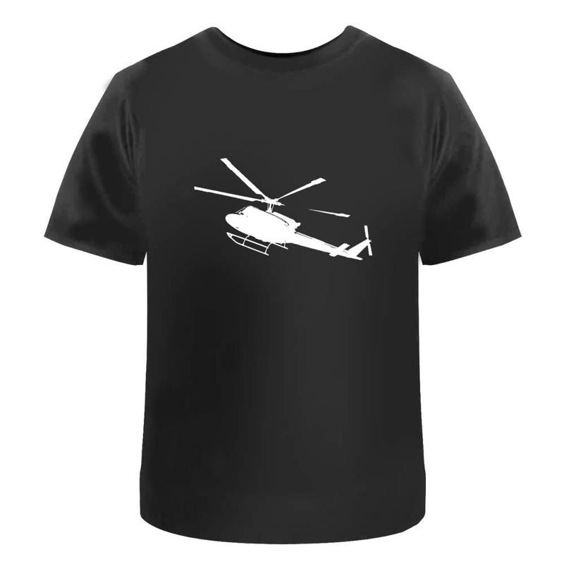 

Helicopter Silhouette T Shirt 100 Cotton S Xxl Ta047890 - Men s Summer Cotton Graphic Tee S разноцветный