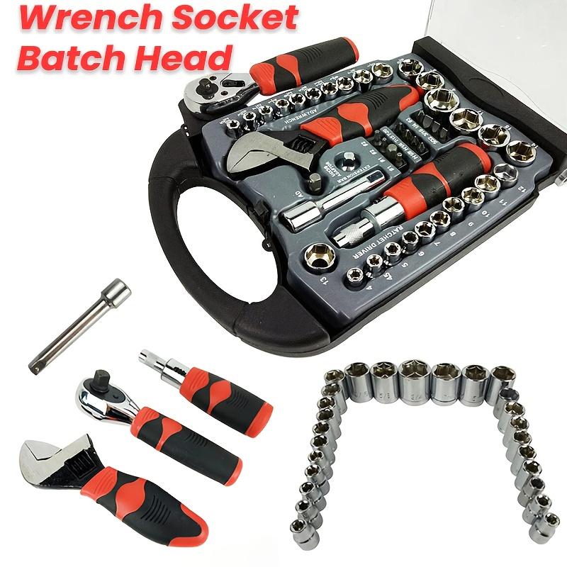 Combinație de 45 de bucăți de șurubelniță galbenă și cheie - Set de instrumente de reparații DIY cu carcasă portabilă pentru casă, birou, grădină