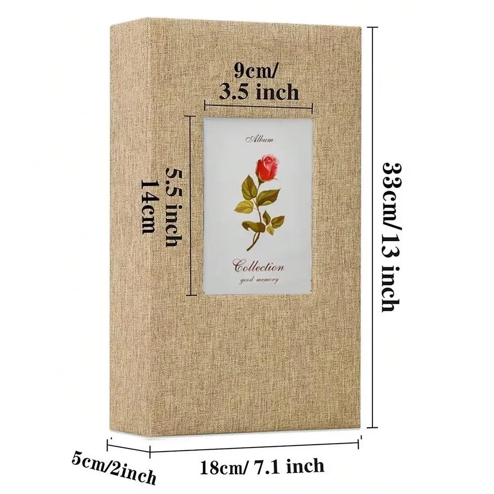 1Pcs New 300 Pockets Linen Photo Album Slip-in Interleaf Type 6 Inch Photo Storage Book Picture Albums for 4x6cm 6inch Photo