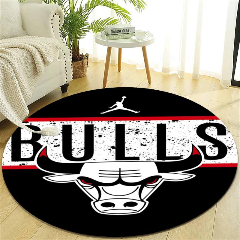 Personalized Chicago Bulls Round Chair Office Rug - Perfect for Mat, Office Chair & More - Ideal Gift for Birthdays and Holidays