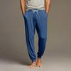 Men's Drawstring Pocket Cuffed Casual Pants Home Sleep Pants