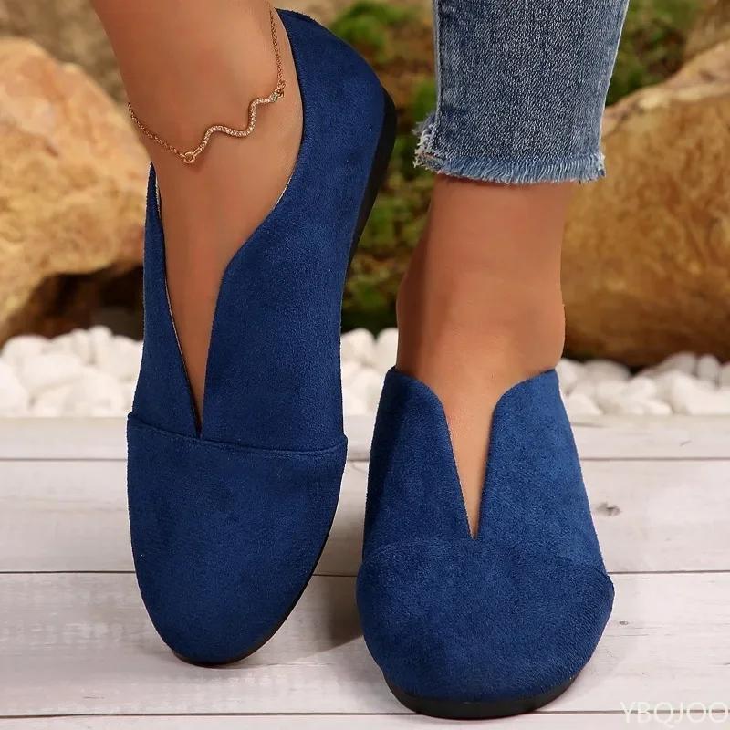 Fashion Fashionable New Spring Autumn Women's Soft Sole Single Shoe Fabric Flat Sole Casual Lightweight Shoes Size Shallow Mouth Shoes