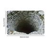 VIKAMA 3D Carpet Optical Illusion Decoration Door Mat Bedroom Living Room Bathroom 3D Illusion Hole Carpet Home Decoration
