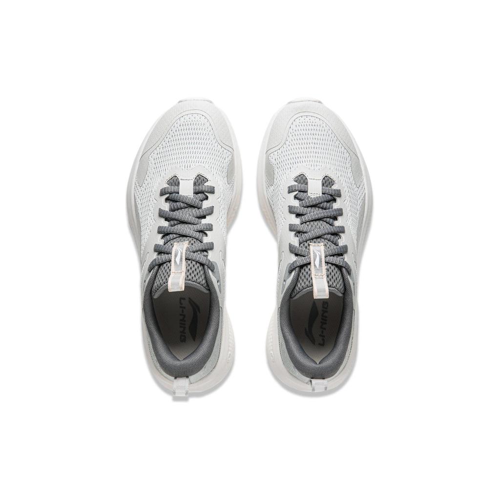 New LiNing Abrasion Resistant Slip Resistant Low Top Casual Shoes Women's Light Gray AGLU260-3