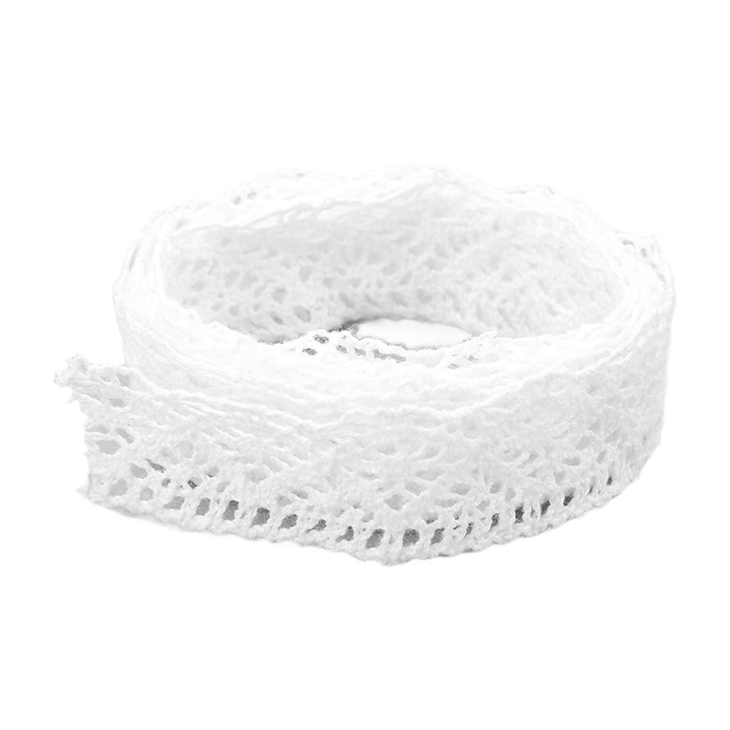 Lace Ribbon Cotton Thread 20 Yards Hollow Decorative Accessories for Clothing Decoration DIY Curtain