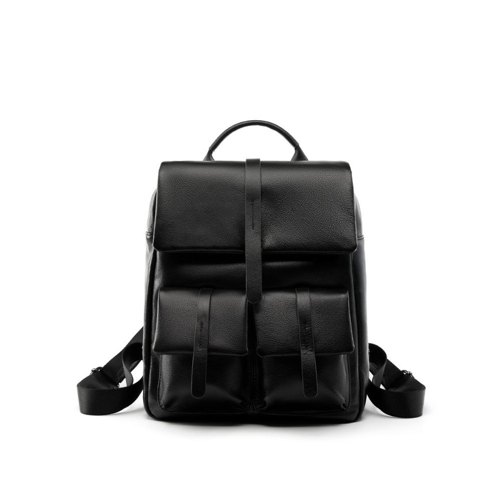 

Многофункциональный рюкзак большой вместимости Кожаный модный рюкзак Дорожный женский рюкзак чёрный