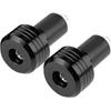 Pair of 22mm Universal Aluminum Motorcycle Grip Handlebar Ends Weight Balance Plug Black Universal Handlebar Weight Motorbike Motorbike Handlebar