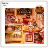 NEW Original RolifeDIY Christmas Candy Stall Small House Miniature Handmade Assembly House Model Building Blocks New Year Gift