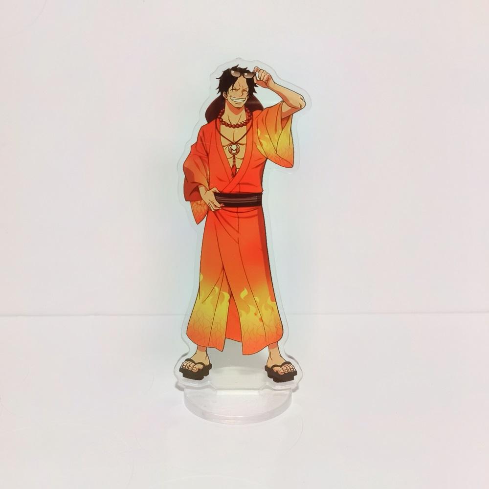 One Piece Acrylic Stand Luffy Zoro Ace Usopp Boa Buggy Edward Robin Anime Action Figures 16cm 3D Model Toys Decor Toys For Kid