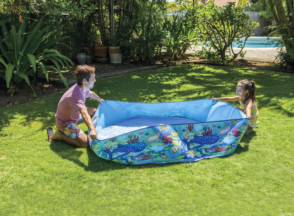 JILONG Garden Pool 180cm (180 x 180 x 38cm) JL-687980 BL Large