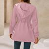 Women's Fashion Casual Solid Color Waterproof Outdoor Hiking Short Jacket
